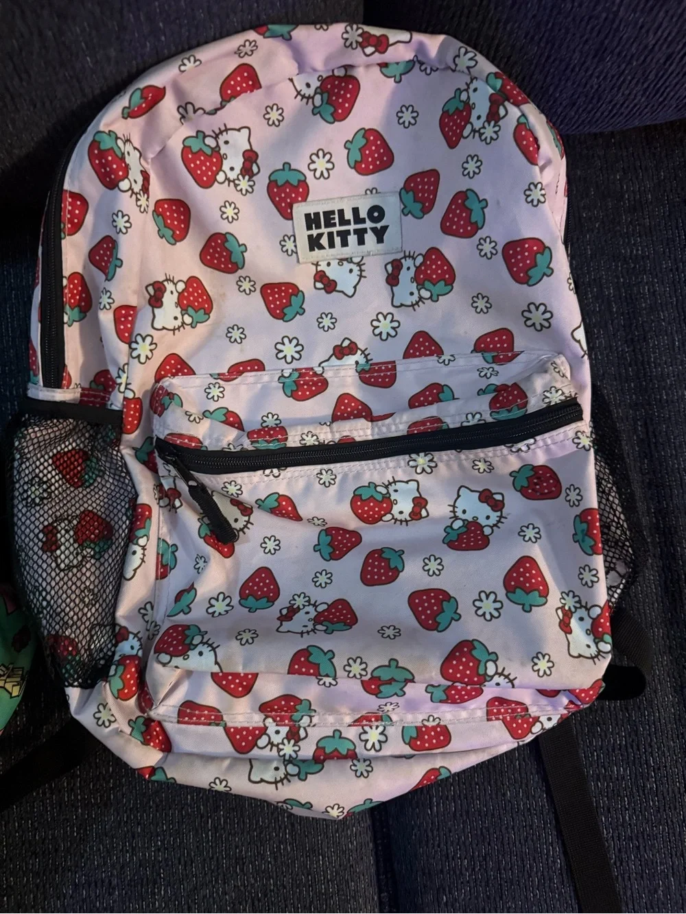 Hello Kitty Pink Strawberry Kids Backpack